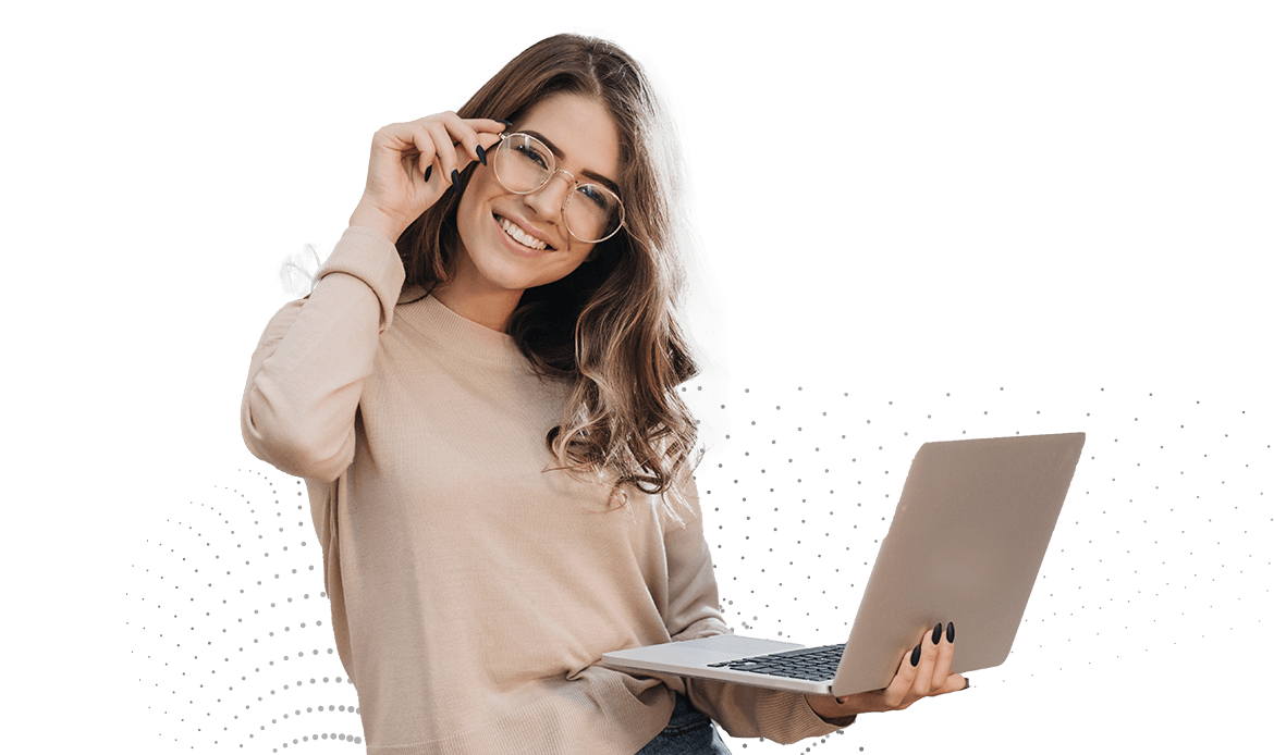 Person with a notebook